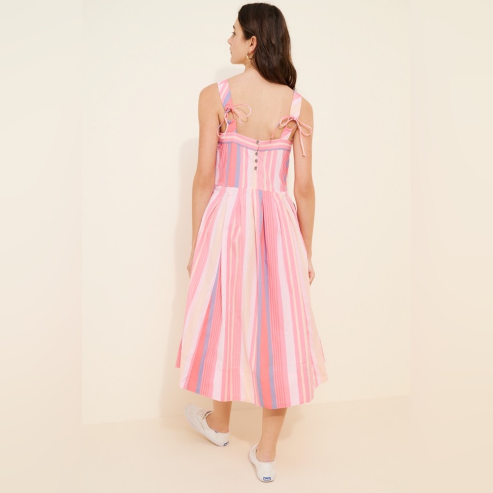 Free People Primavera striped drop-waist sun dress NWOT - Picture 8 of 8